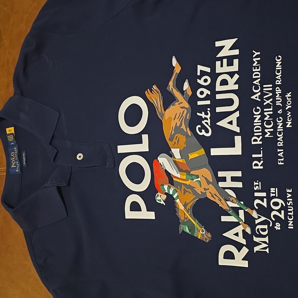 Ralph Lauren Classic Fit Navy Polo - Picture 3 of 5
